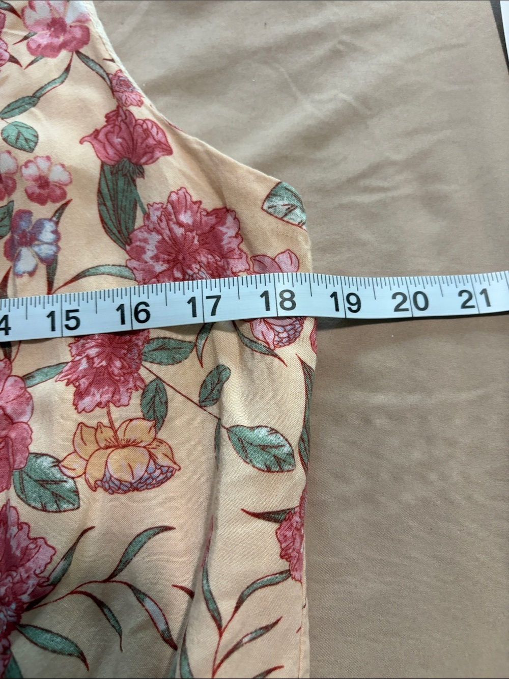 Hayden Beige-Pink Floral Surplice Camisole - Picture 7 of 8